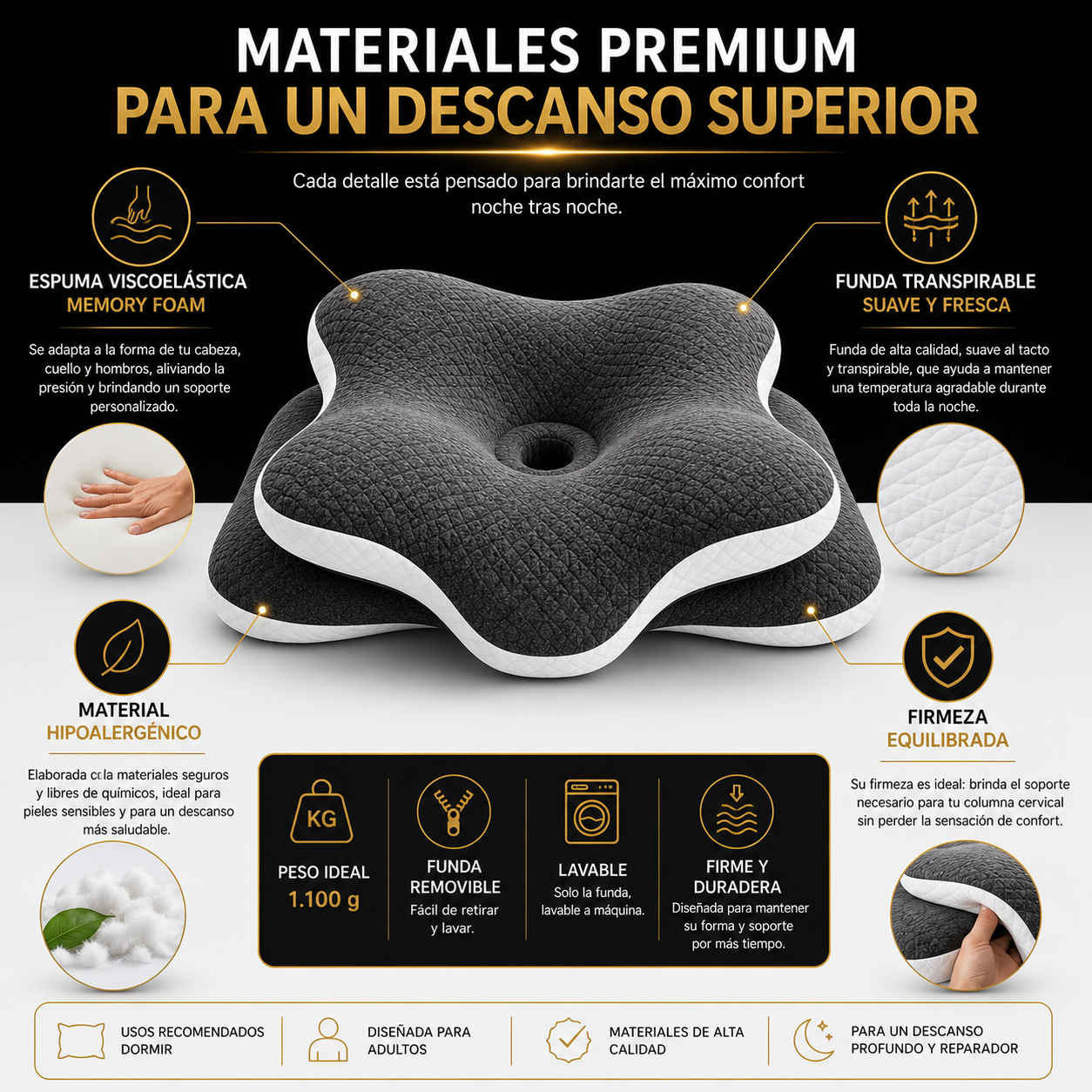 Almohada Cervical Premium