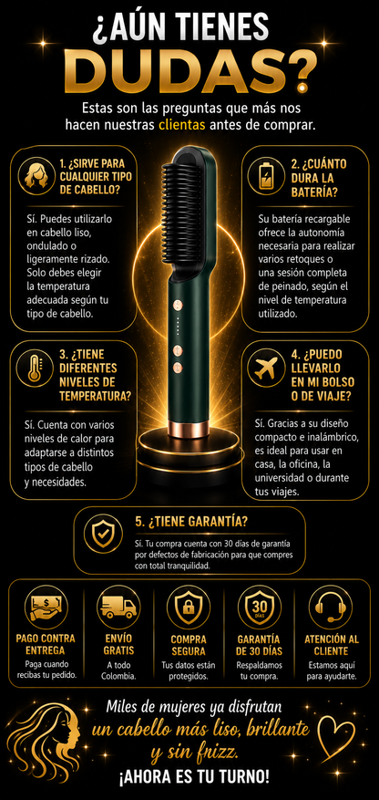 Cepillo Alisador 2 en 1 – Lleva 2 Pagando 1
