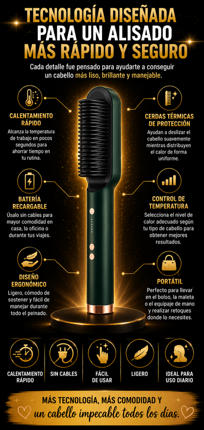 Cepillo Alisador 2 en 1 – Lleva 2 Pagando 1