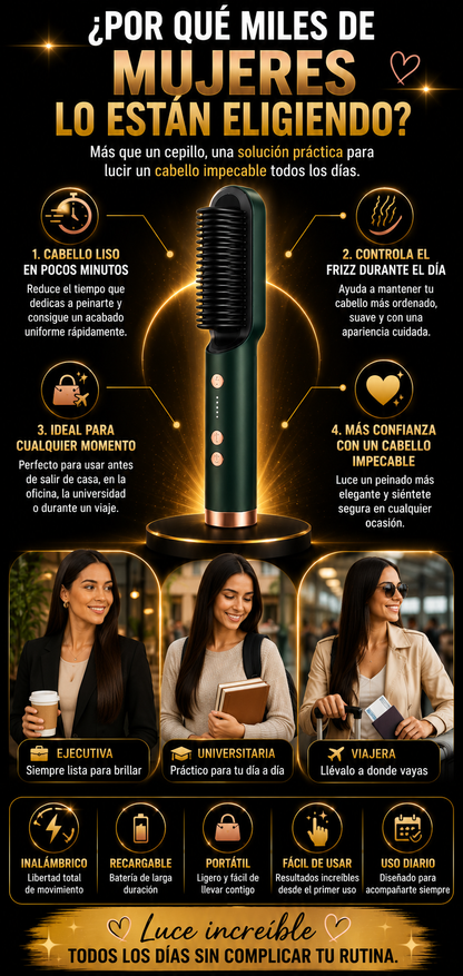Cepillo Alisador 2 en 1 – Lleva 2 Pagando 1