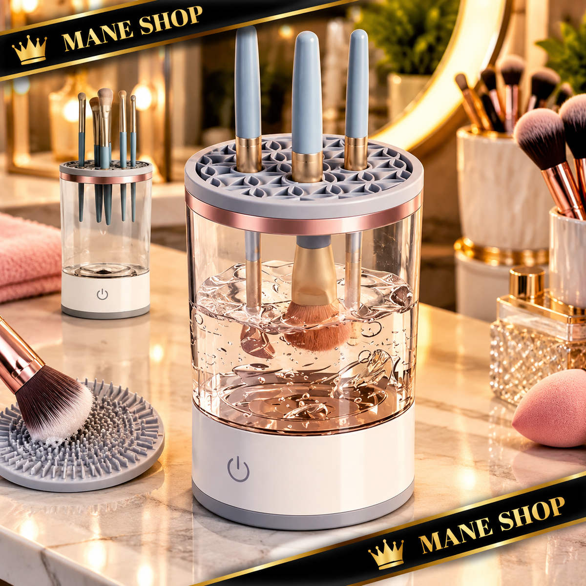 Limpiador Eléctrico Brochas Maquillaje