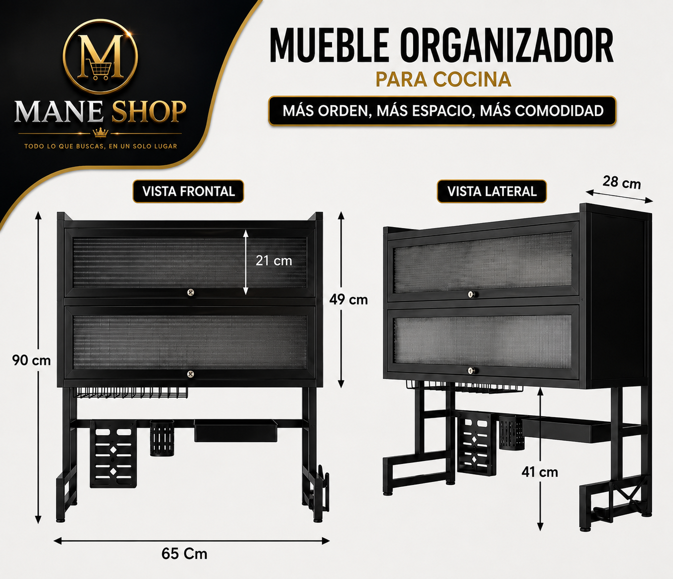 Escurridor de Platos Doble Tapa Premium Dish Drying Rack