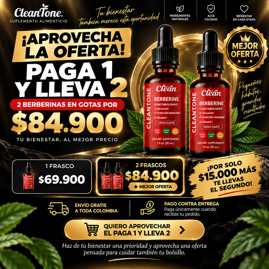 PAGA 1 Y LLEVA 2 – BERBERINA EN GOTAS 30 ML